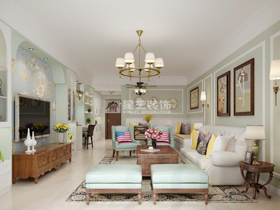 工業(yè)學院123平裝修案例